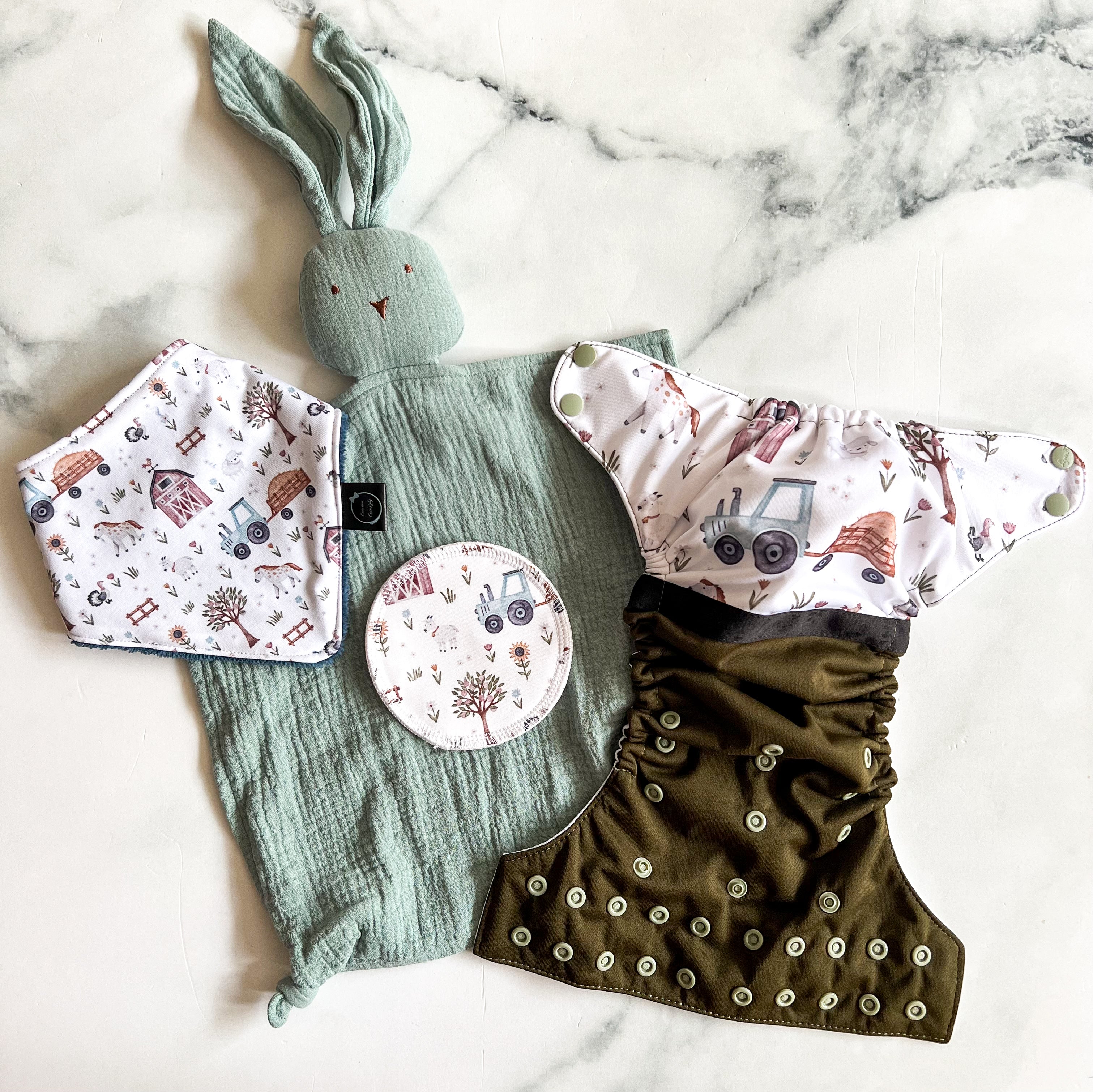 Couche lavable à poche petite ferme de la marque Lya