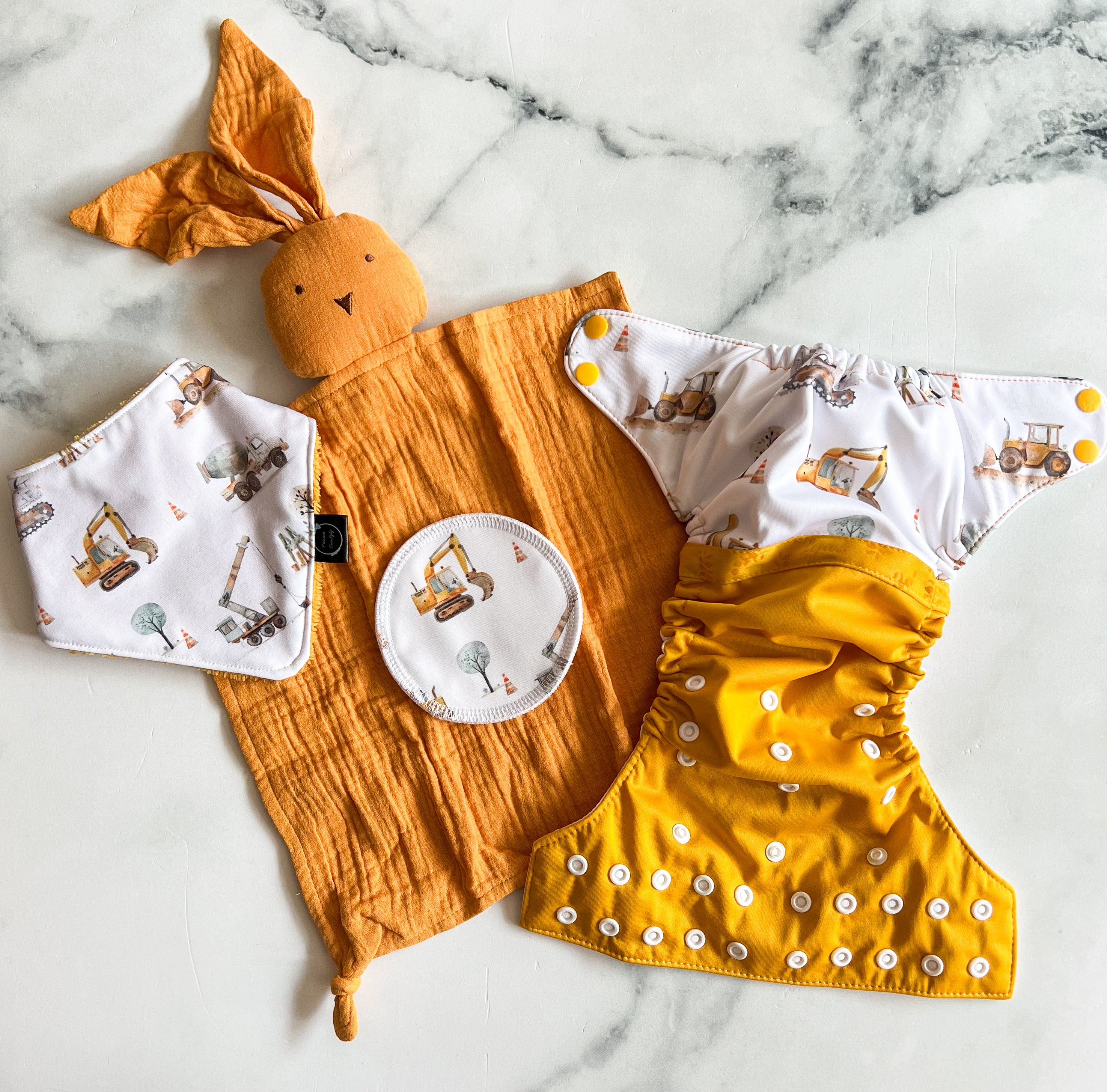 Doudou mousseline lapinou odeur de maman construction