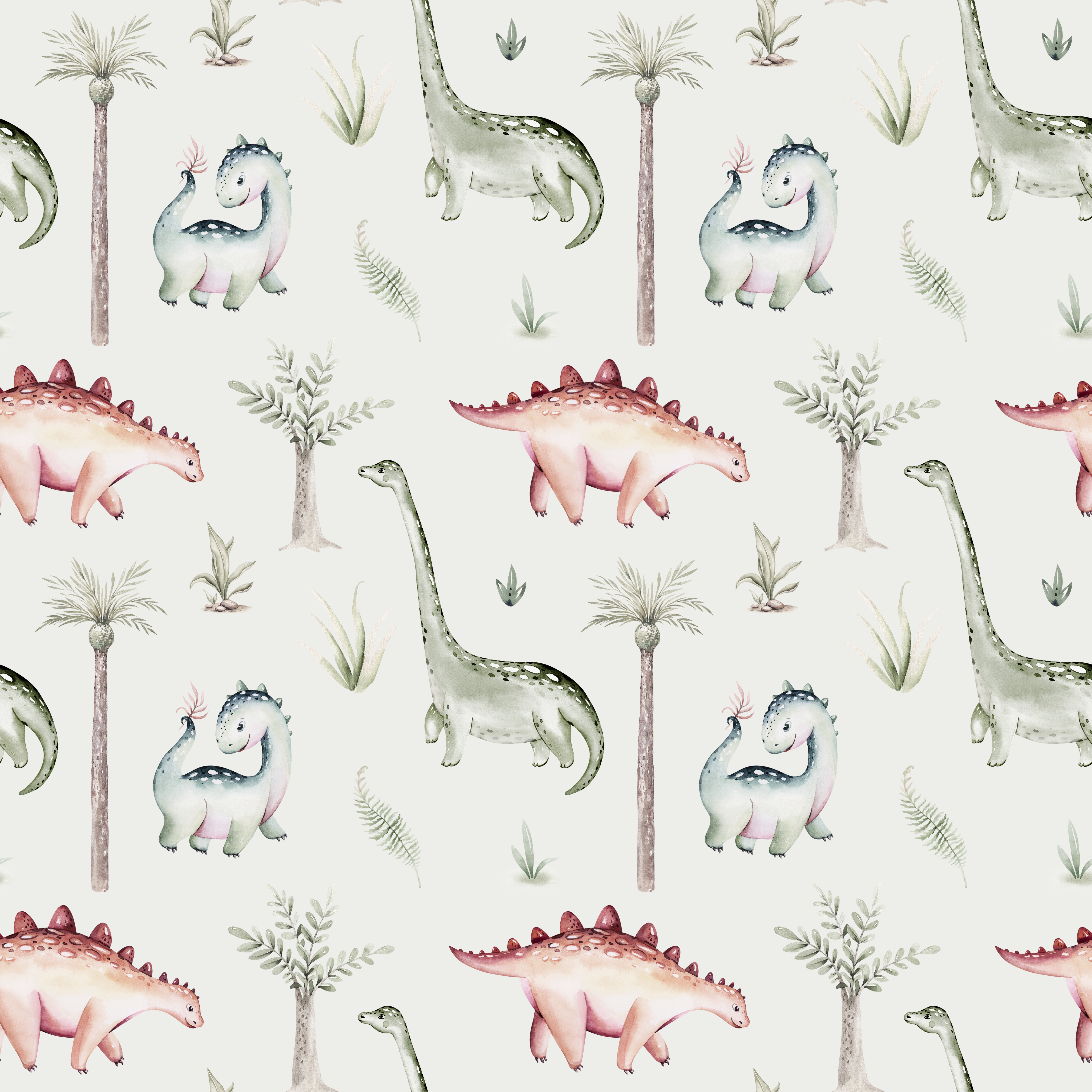 Bavette manche longue Les dinos