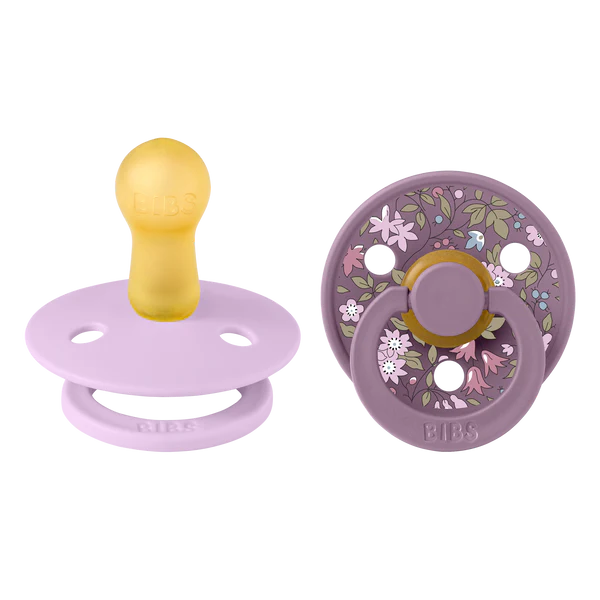 Suce bibs 6-18mois x liberty camomile lawn violet sky pack de 2