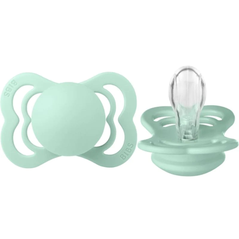 Bibs suprême silicone 6-18mois nordic mint pack de 2