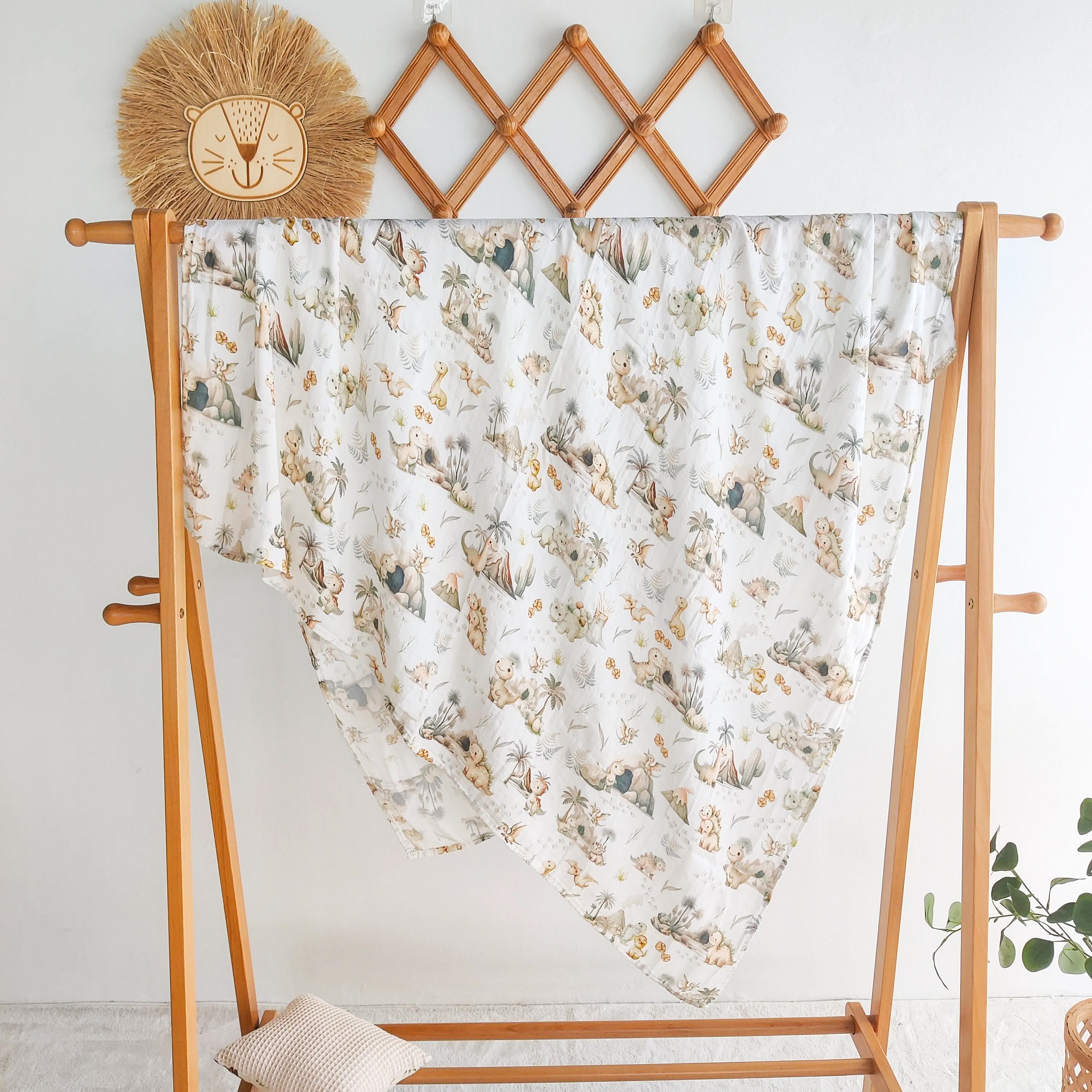 Mousseline dinosaures