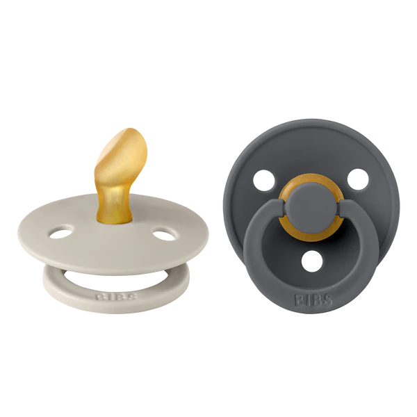 Suce Bibs Anatomical 6-18 mois Sand/Iron pack de 2