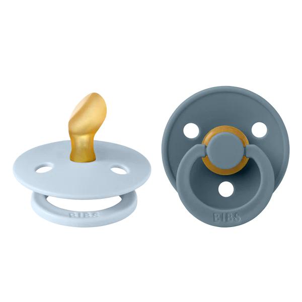 Suce Bibs Anatomical 6-18mois Baby blue/Petrol pack de 2