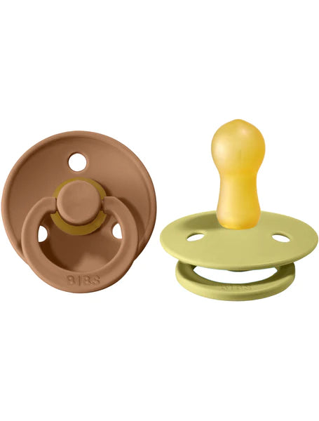 Suce bibs 0-6 mois Earth/Meadow pack de 2