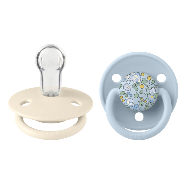 Suce bibs De Lux x liberty Eloise baby blue Mix pack 2