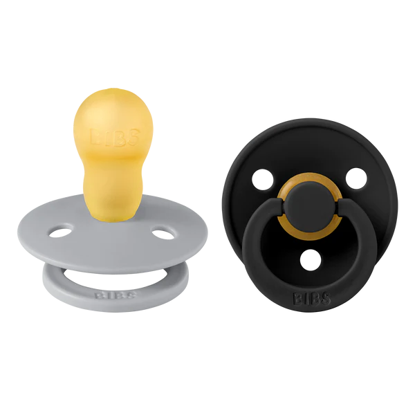 Suce bibs 18-36 mois Cloud/Black pack de 2