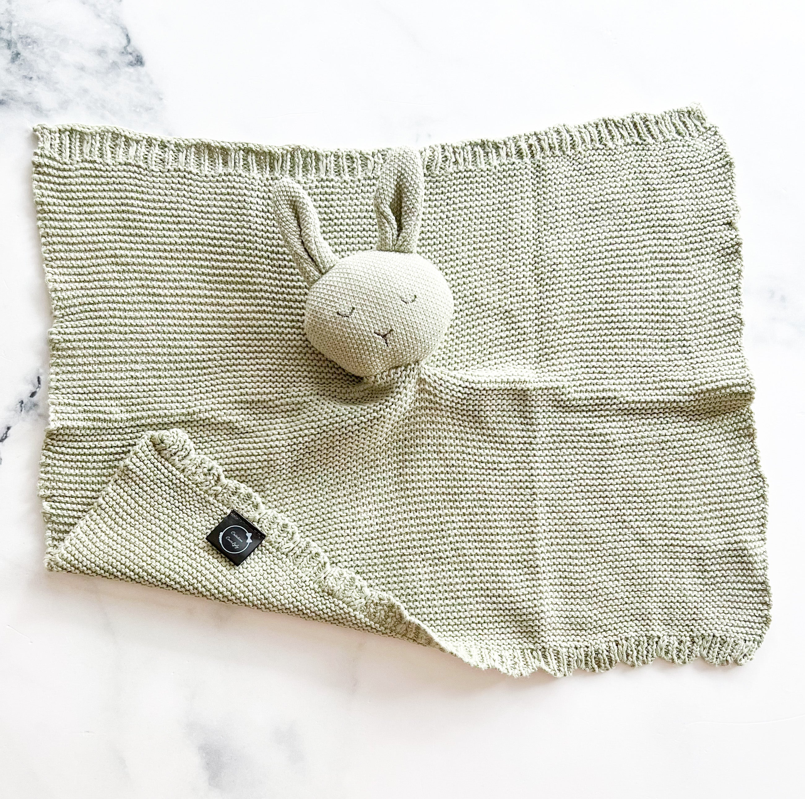 Doudou lapinou en tricot