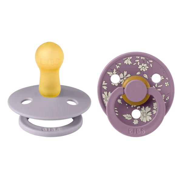 Suce bibs 0-6 mois x liberty Capel Fossil Grey Mix pack de 2