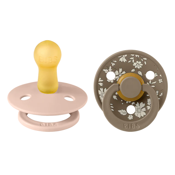 Suce bibs 0-6 mois x liberty Capel Blush Mix pack de 2
