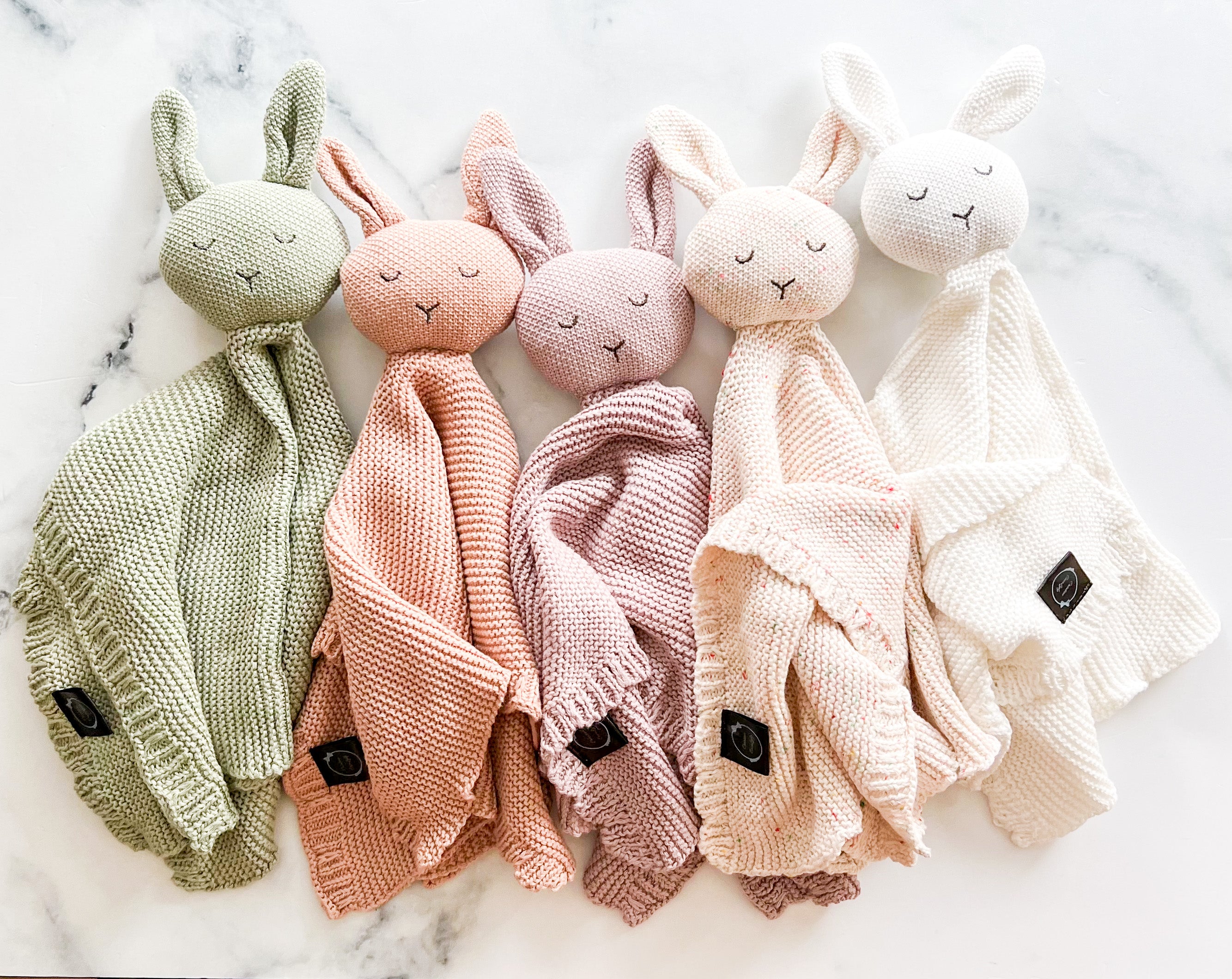 Doudou lapinou en tricot