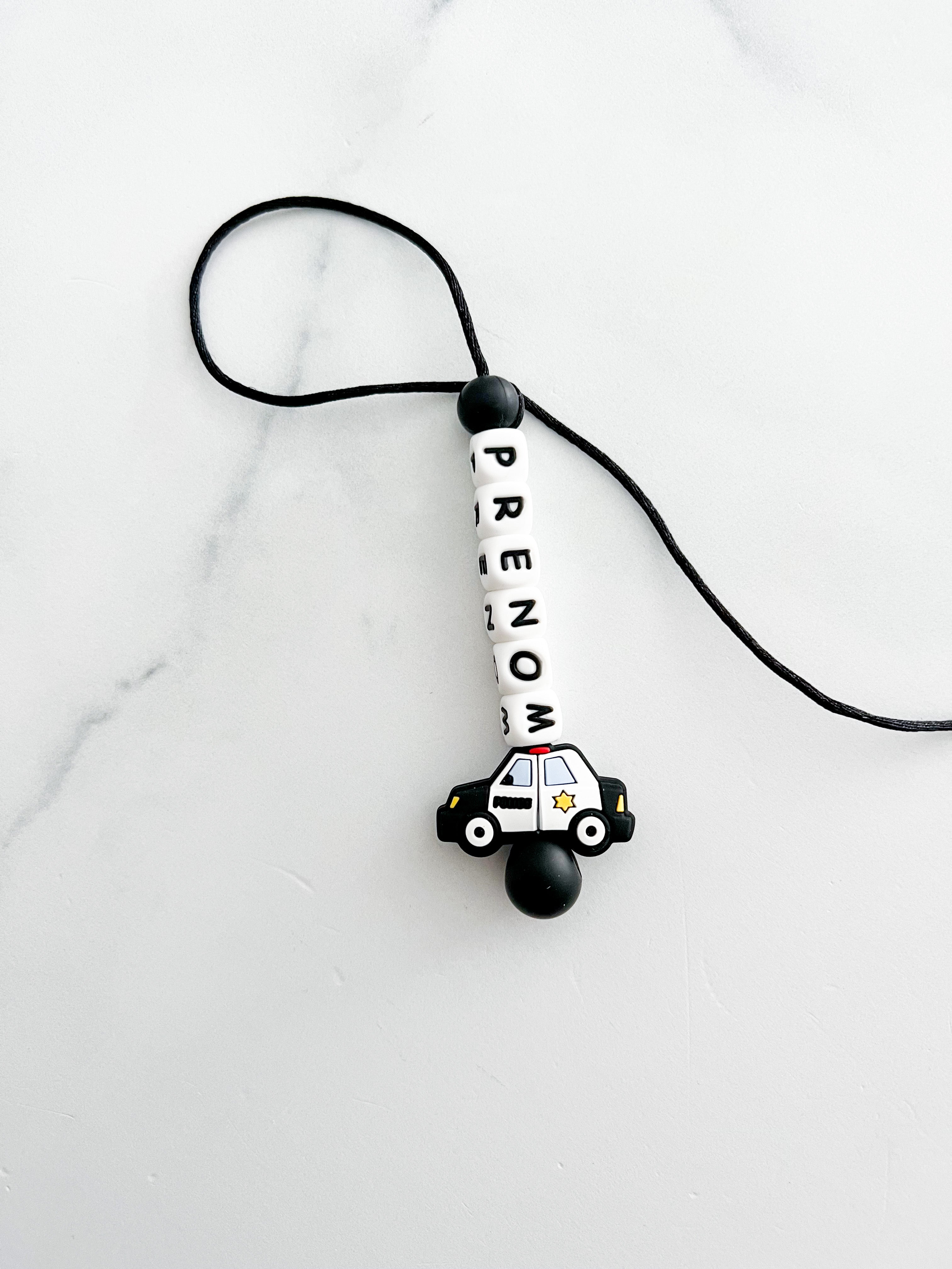 Identifiant style attache zip prénom modèle police