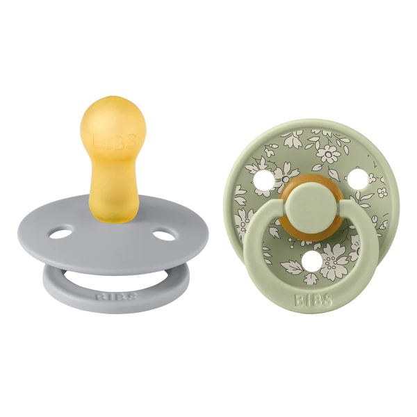 Suce bibs 6-18 mois x liberty capel sage pack de 2