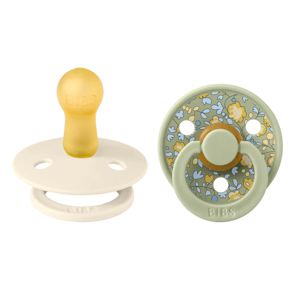 Suce bibs 6-18 mois x liberty Eloise sage pack de 2