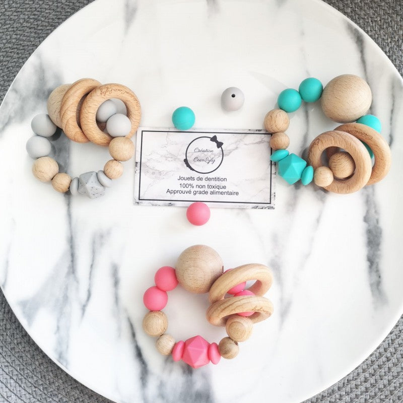 Hochet simple personnalisé sans prénom