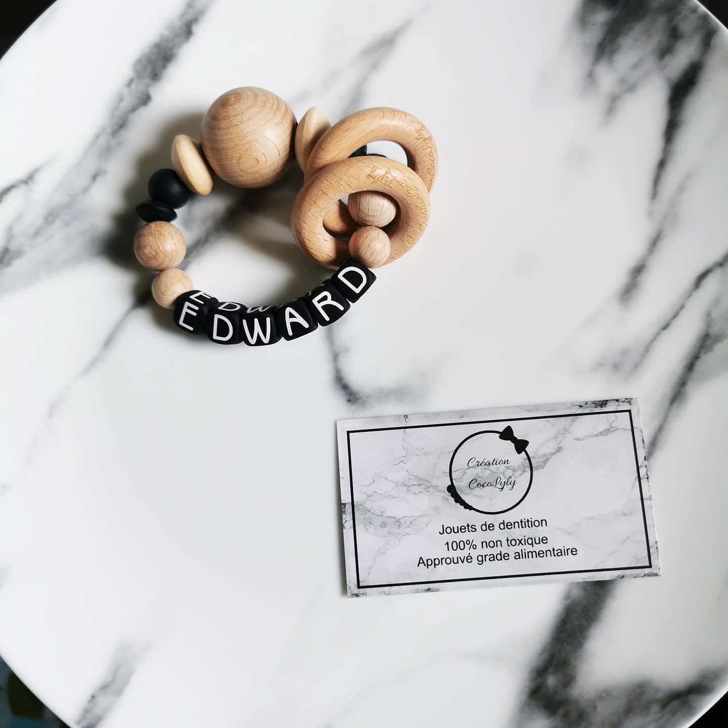 Hochet simple avec prénom