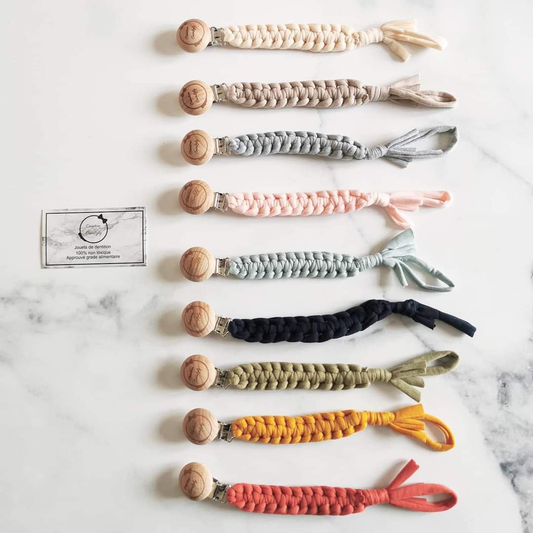 Attache suce tressé