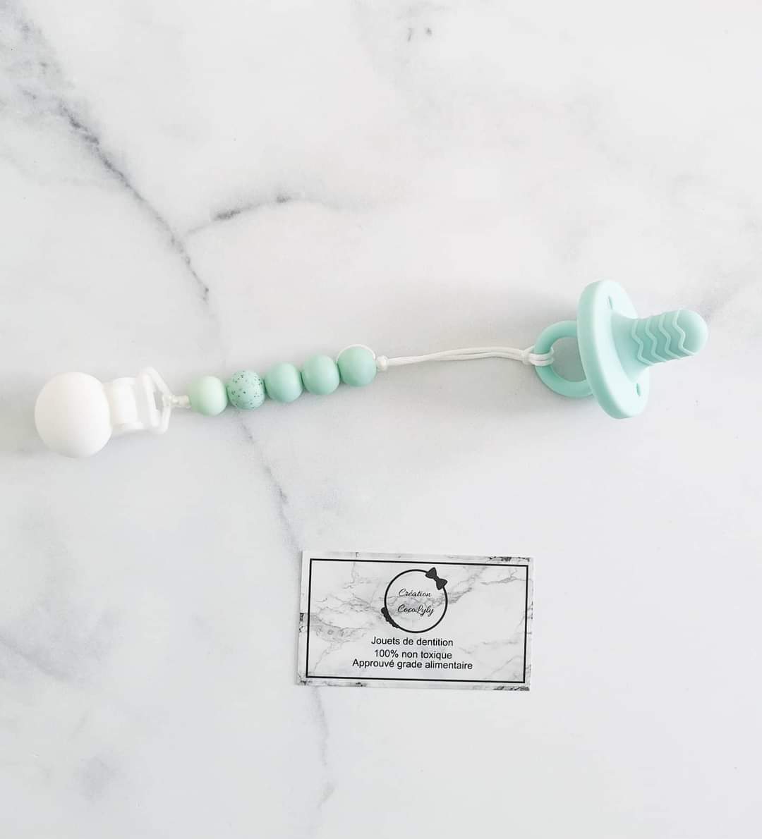 Duo Attache suce mini et suce de dentition mint