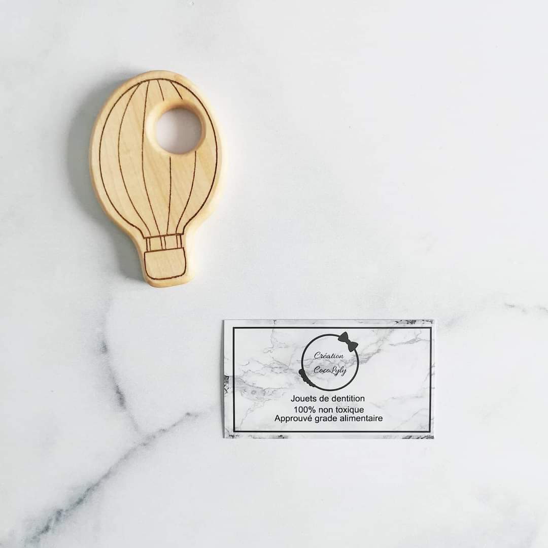 Jouet de dentition en bois 100% Québécois