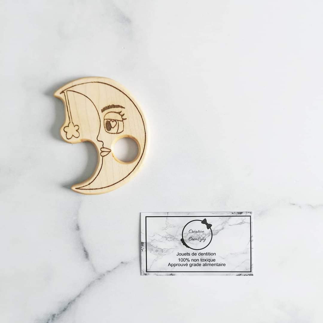 Jouet de dentition en bois 100% Québécois