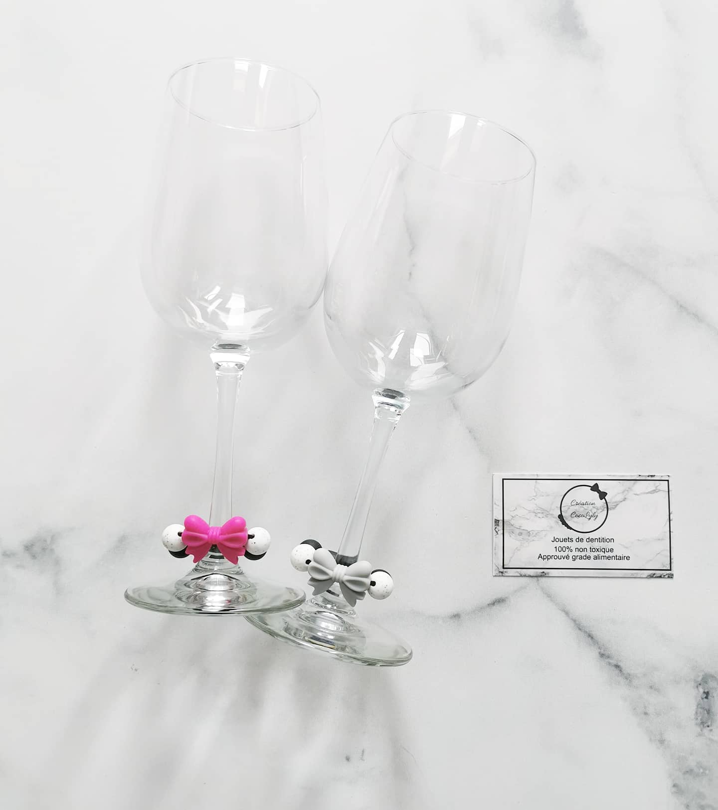 Identifiant à coupe de vin (ensemble de 3)