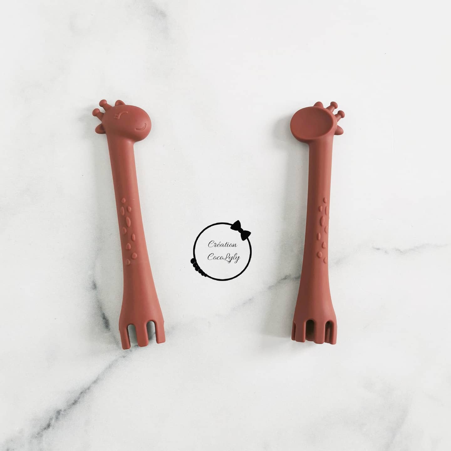 Ustensiles de pratique girafe rouille