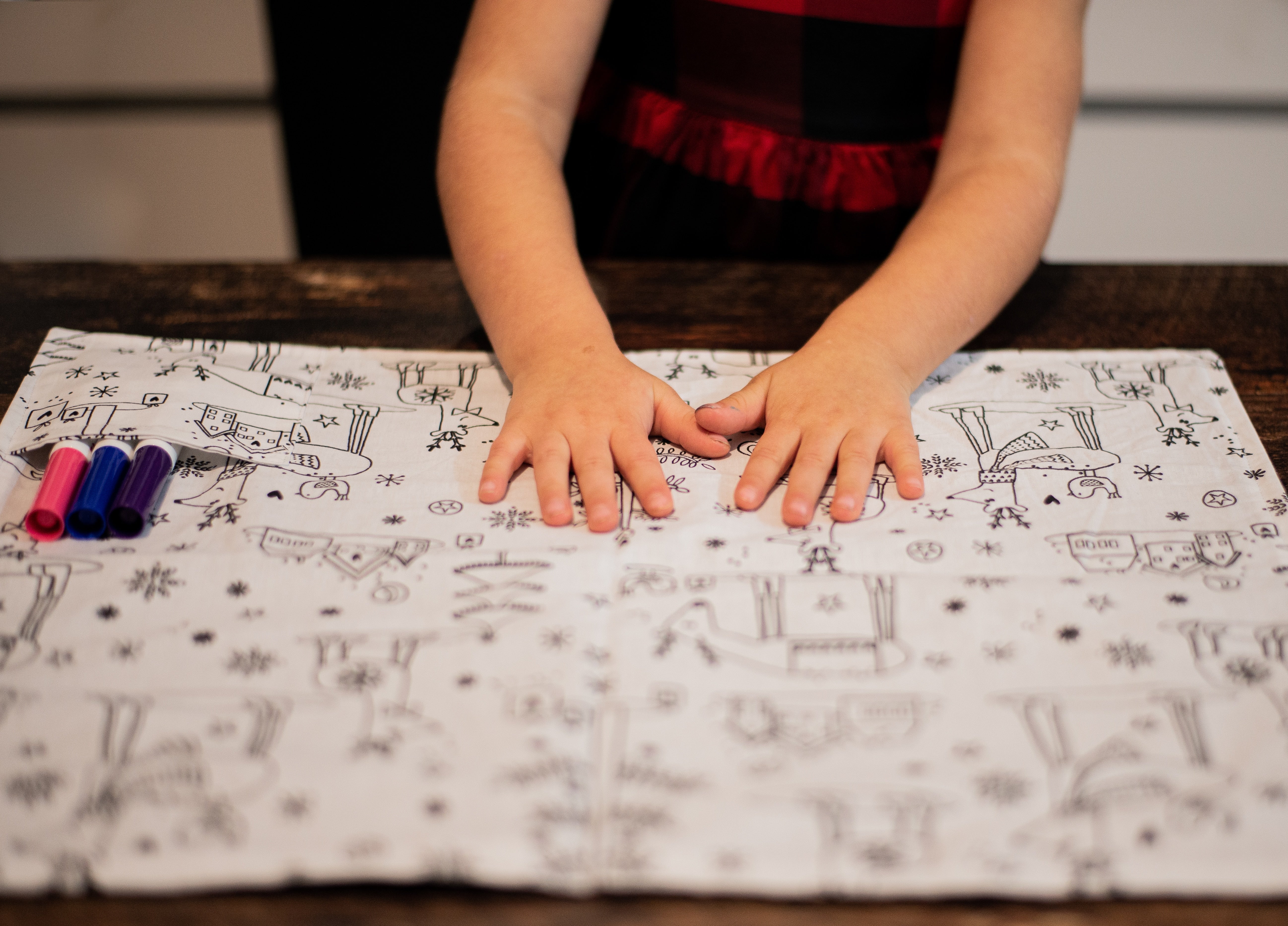 Napperon à colorier de Noël