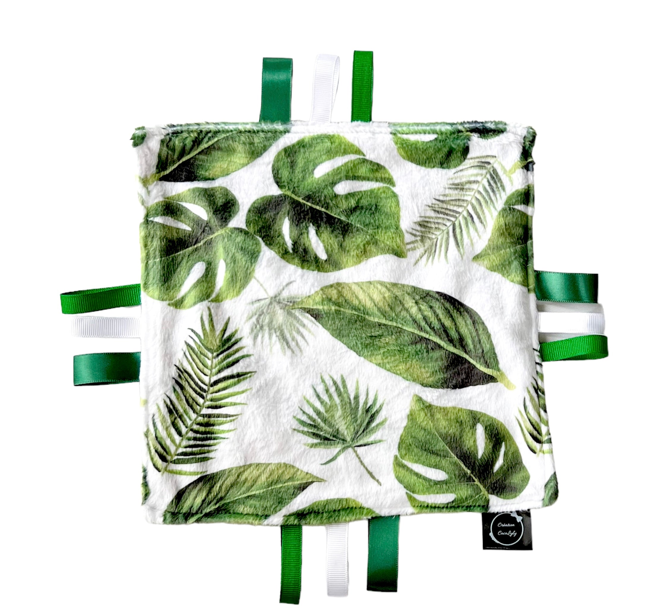 Doudou étiquettes de dentition monstera