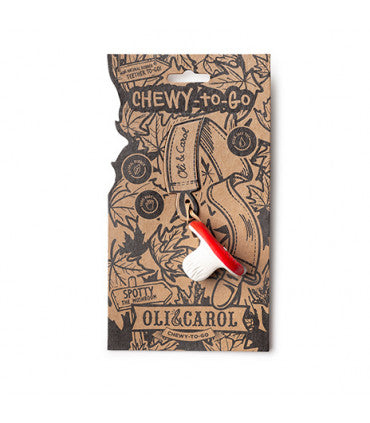 Suce de dentition en caoutchouc naturel spotty le champignon