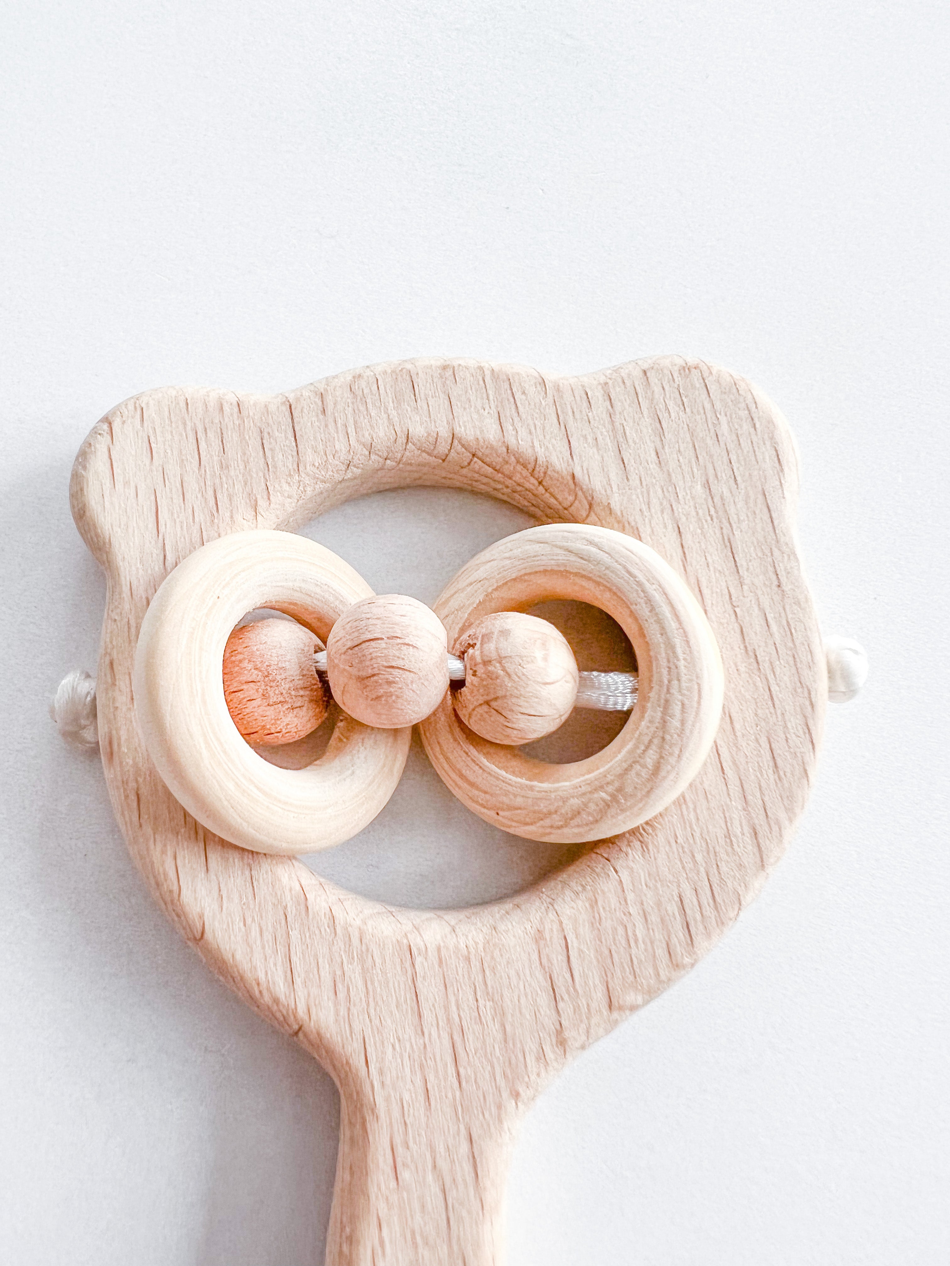 Hochet ourson tout en bois