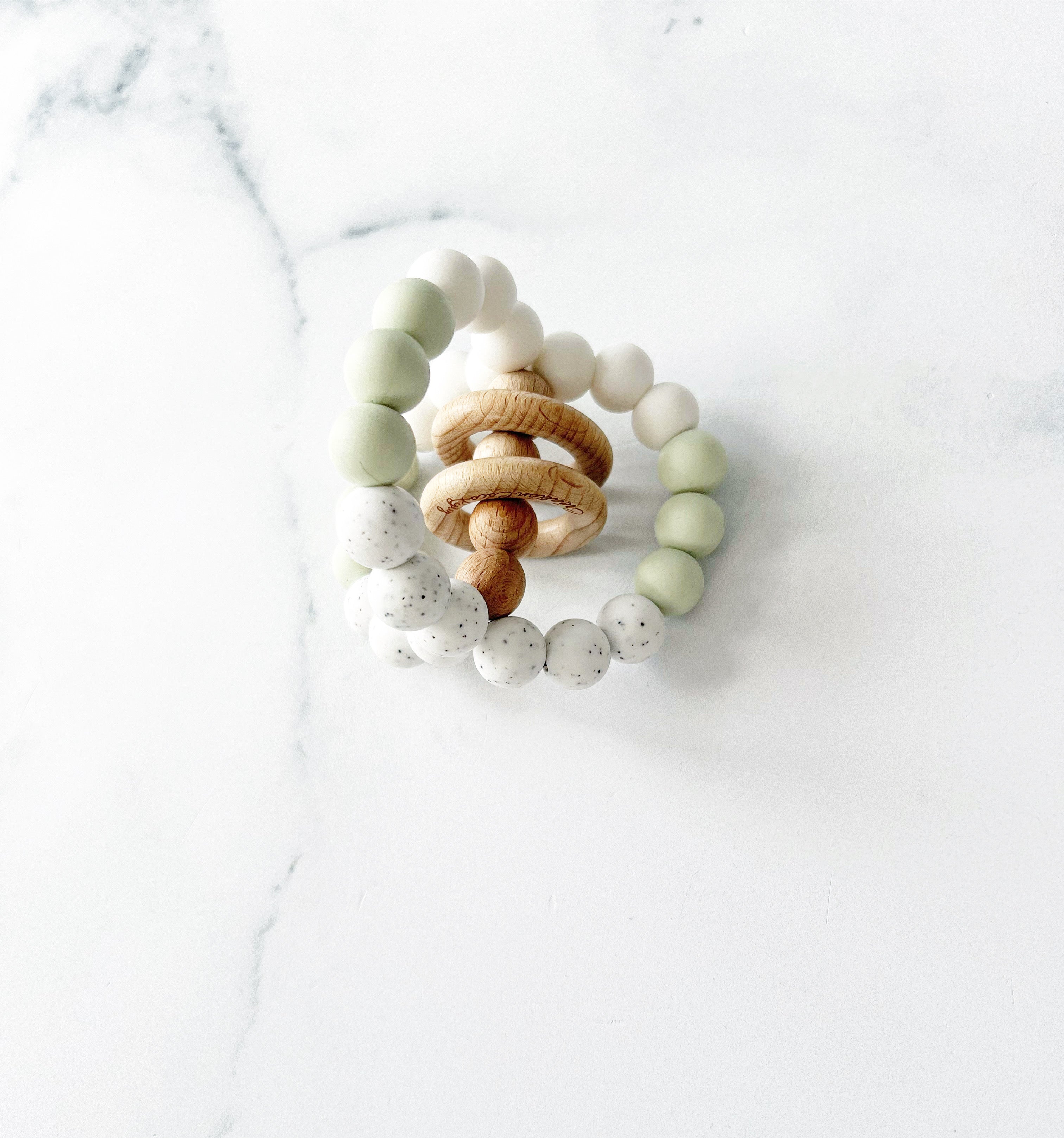 Hochet balle machouillable personnalisable sans prénom