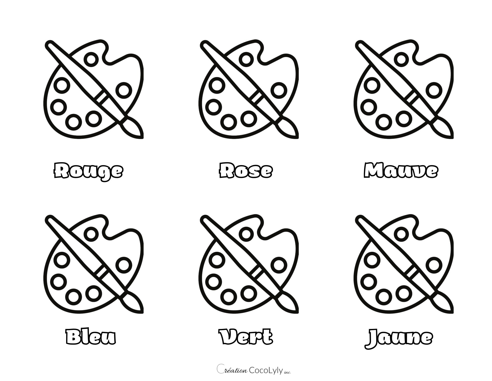 Feuille effaçable éducative et réutilisable les couleurs