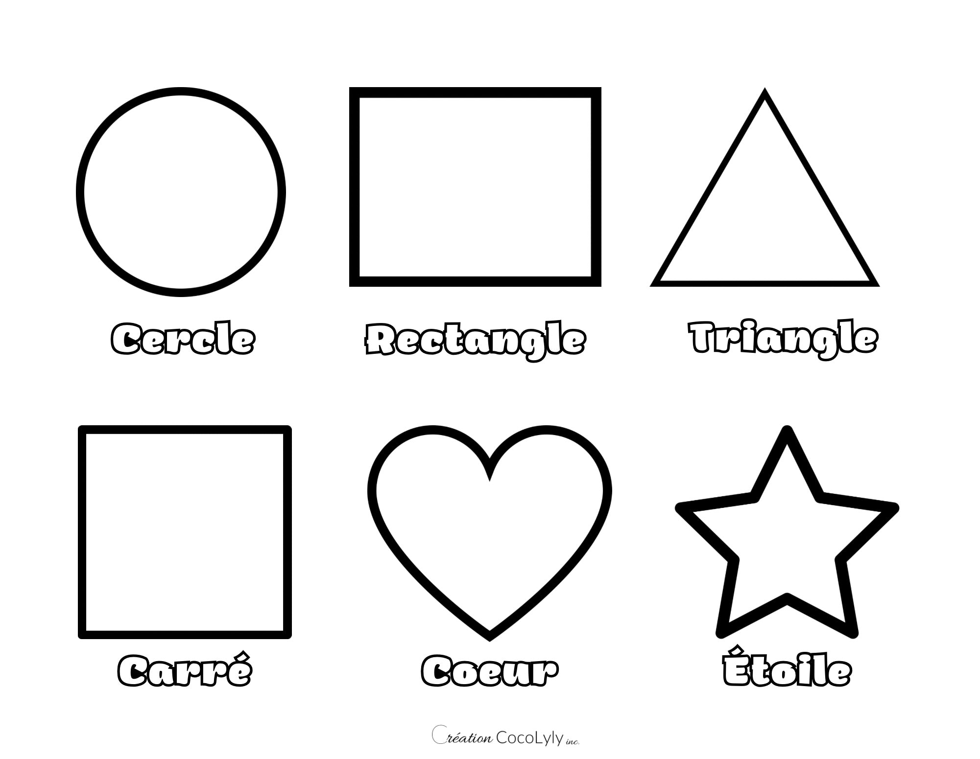 Feuille effaçable éducative et réutilisable les formes