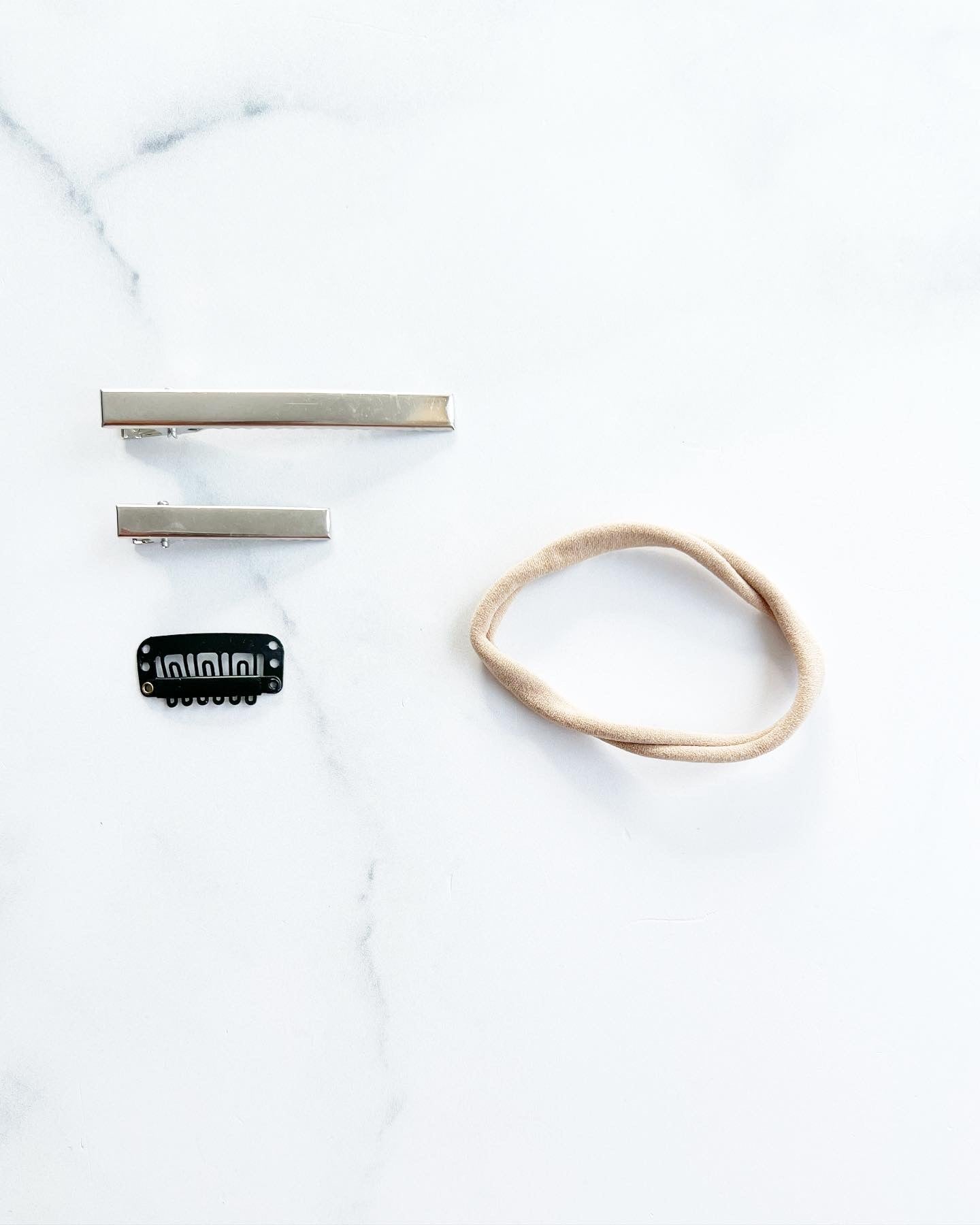 Trio bouclettes à cheveux Rouille/Beige/Moutarde