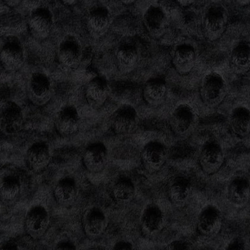 Drap contour basinette standard minky dot noir
