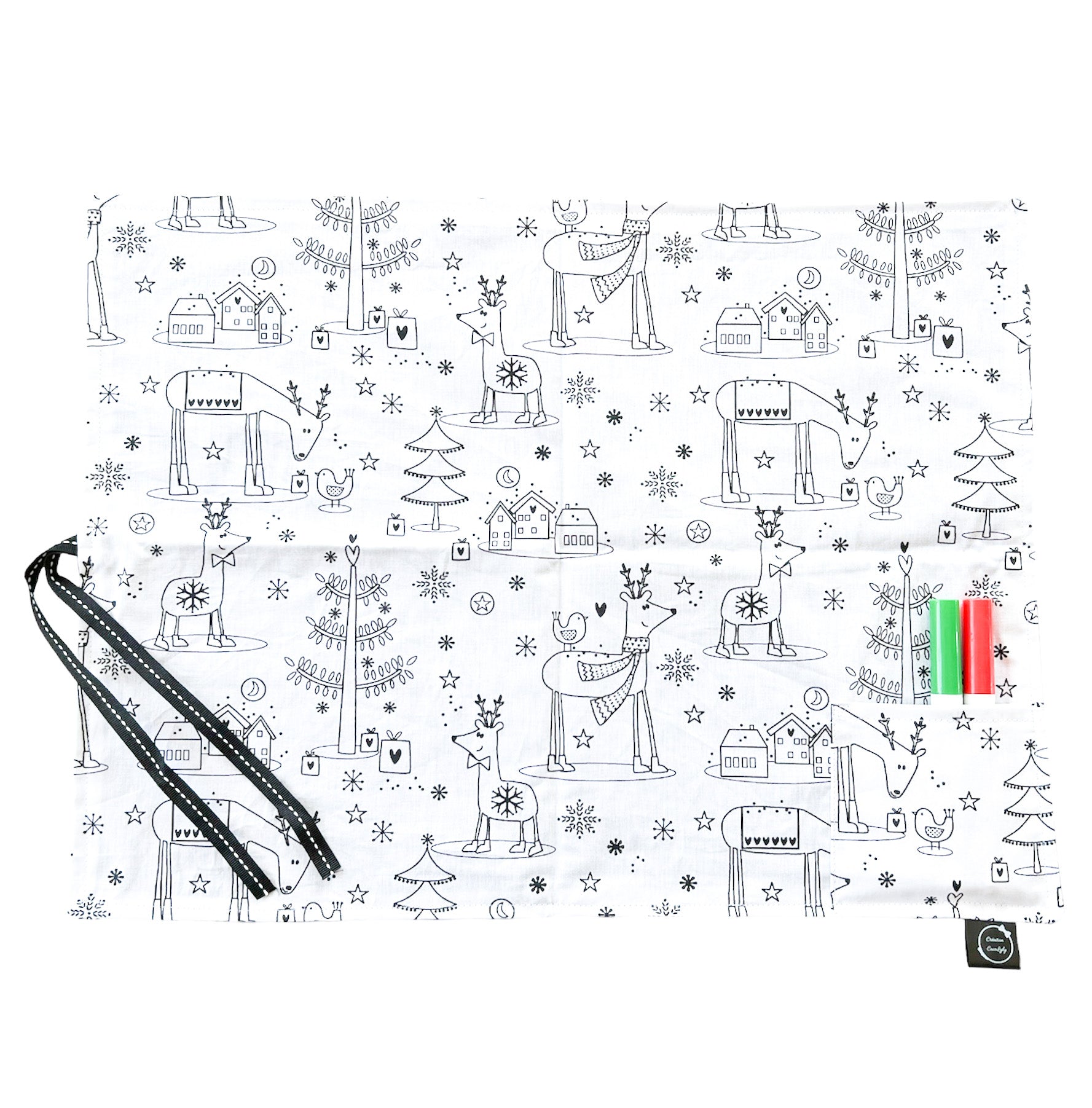 Napperon à colorier de Noël